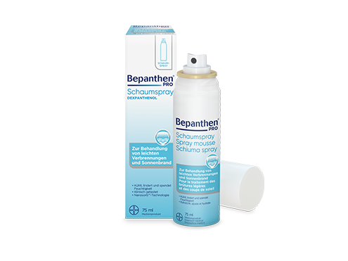 Bepanthen® PRO Schaumspray bei Sonnenbrand und leichten Verbrennungen