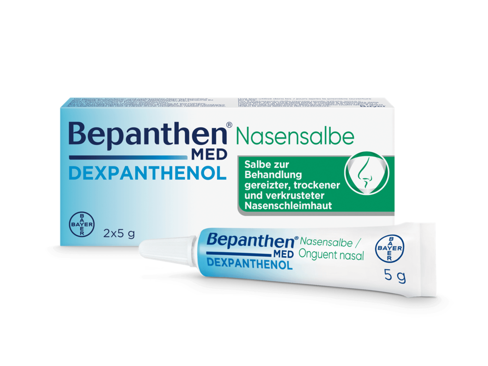 Bepanthen® MED Nasensalbe: Behandlung gereizter trockener Nasenschleimhaut