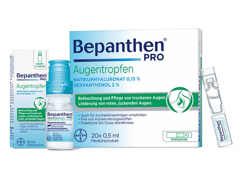 Bepanthen PRO Augentropfen für trockene und gereizte Augen